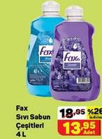 Fax Sıvı Sabun Çeşitleri