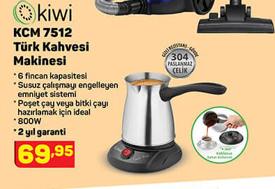 Kiwi Kcm 7512 Türk Kahvesi Makinesi