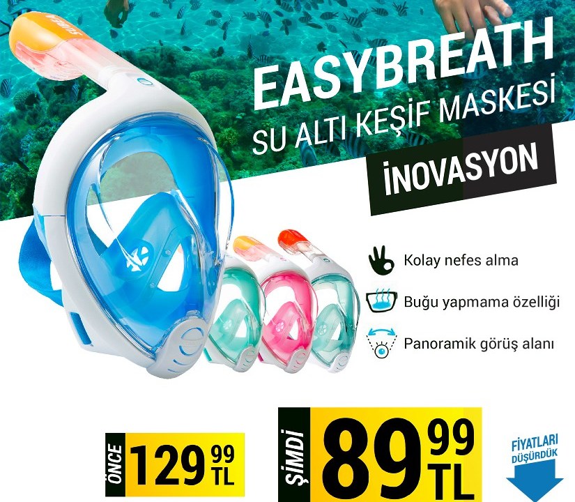 Easybreath Su Altı Keşif Maskesi