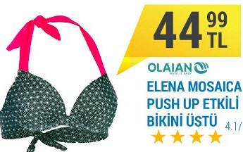 Olaian Elena Mosaica Push Up Etkili Bikini Üstü