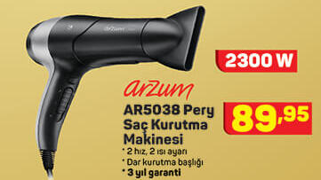 Arzum Ar5038 Pery Saç Kurutma Makinesi