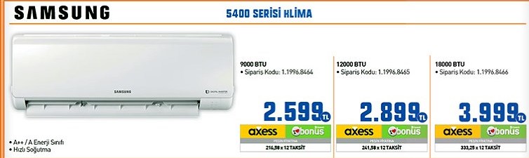 Samsung 5400 Serisi Klima