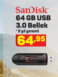 Sandisk 64Gb Usb Bellek