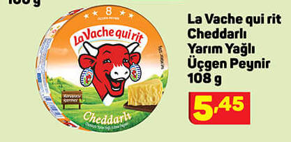 La Vache Qui Rit Cheddarlı Yarım Yağlı Üçgen Peynir