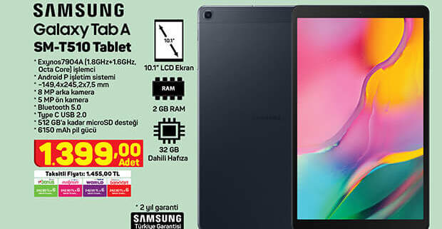 Samsung Galaxy Tab Sm-T510 Tablet