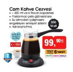Cam Kahve Cezvesi