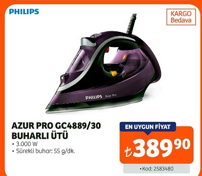 Philips Azur Pro GC 4889 30 Buharlı ütü