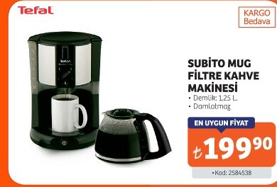 Tefal Subito Mug Filtre Kahve Makinesi