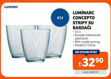 Luminarc Concepto Stripy Su Bardağı