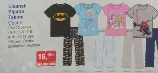 Lisanslı Pijama Takımı