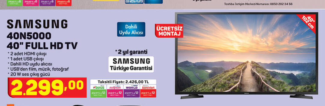 Samsung 40N5000 40 Full Hd Tv