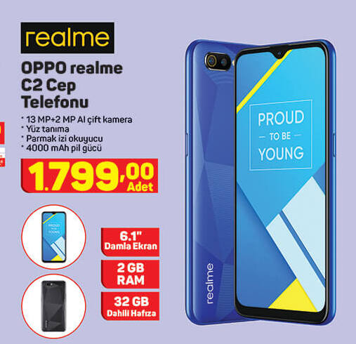 Realme Oppo Realme C2 Cep Telefonu