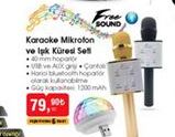 Karaoke Mikrofon Işık Küresi