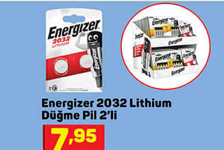 Energizer Lithium Düğme Pil