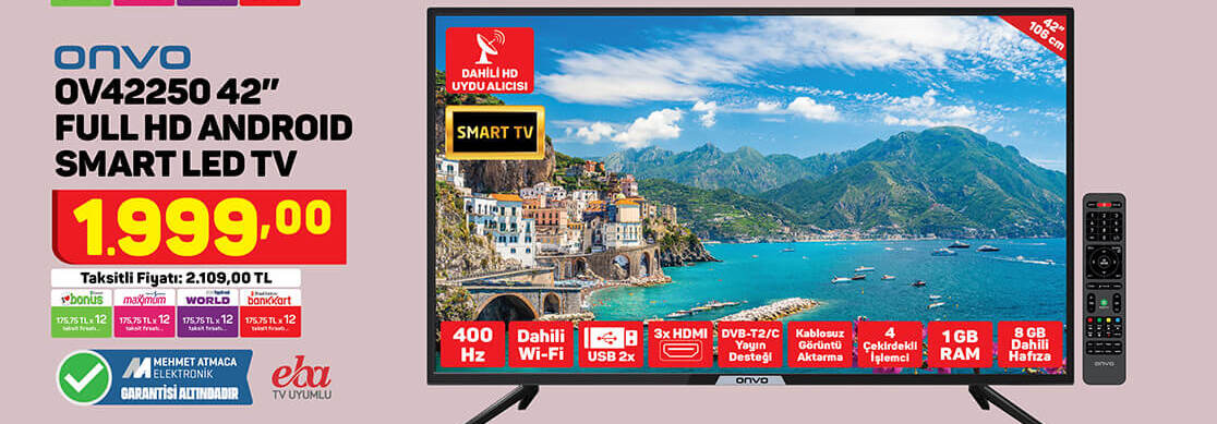 Onvo Full Hd Androıd Smart Led Tv
