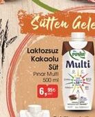 Laktozsuz Kakaolu Süt Pınar