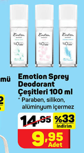 Emotion Sprey Deodorant Çeşitleri