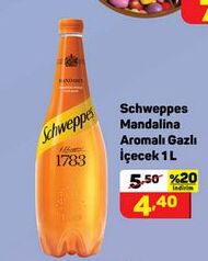Schweppes Mandalina Aromalı Gazlı Içeçek