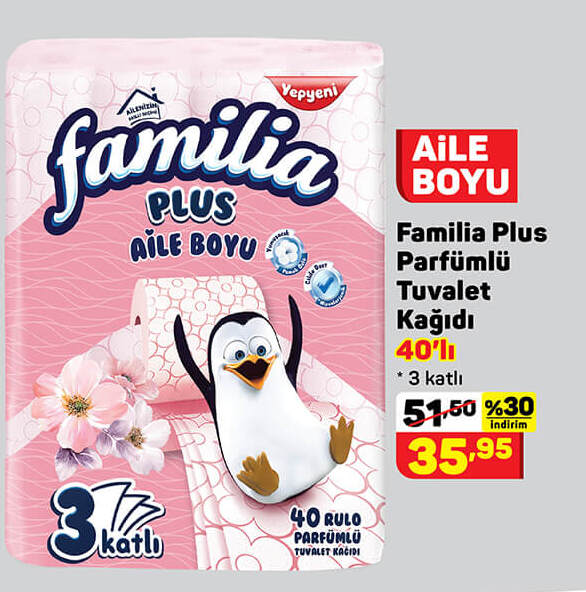 Familia Aile Boyu Parfümlü Tuvalet Kağıdı