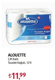 Aloutte Çift Katlı Tuvalet Kağıdı
