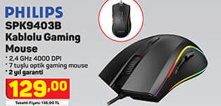 Phılıps Kablolu Gaming Mouse
