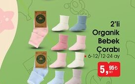2Li Organik Bebek Çorabı