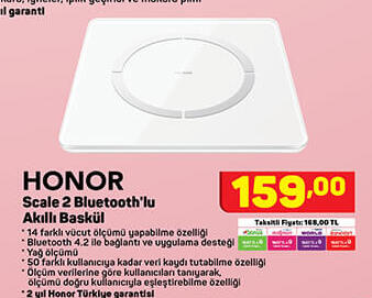 Honor Scale 2 Bluetooth Akıllı Baskül