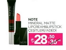 Note Mineral Matte Lipcream Lipstick