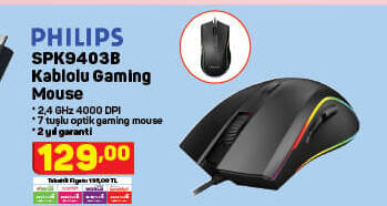 Philips Kablolu Gaming Mouse