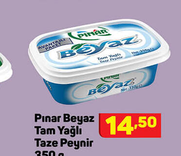 Pınar Beyaz Tam Yağlı Taze Peynir