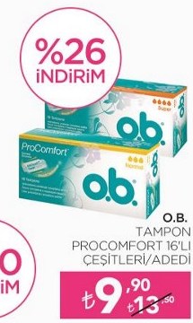 OB Tampon Procomfort 16 lı