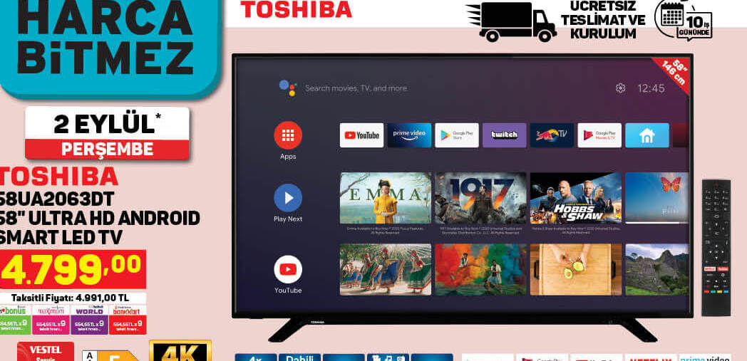 Toshiba Hd Android Smart Led Tv