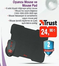 Oyuncu Mouse ve Mouse Pad
