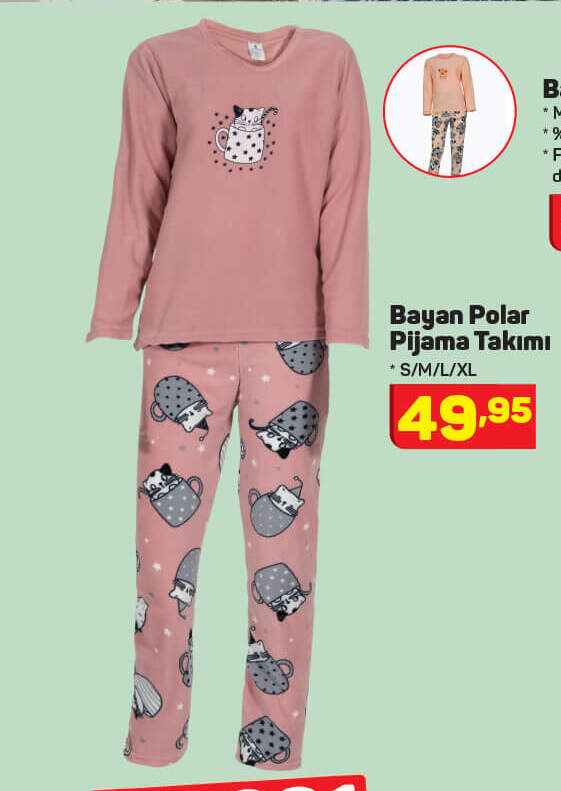Bayan Polar Pijama Takımı