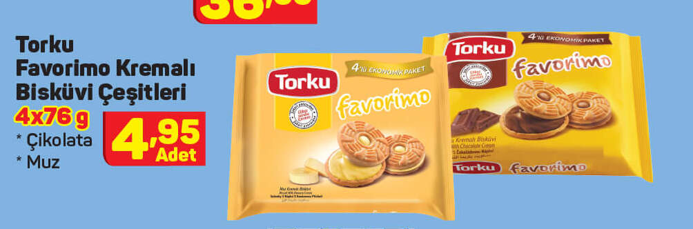 Torku Favorimo Kremalı Bisküvi Çişitleri