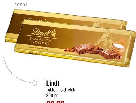 Lindt Tablet Gold Milk 300 gr
