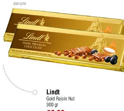 Lindt Gold Raisin Nut 300 gr