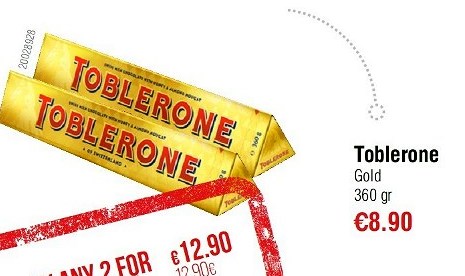 Toblerone Gold 360 gr