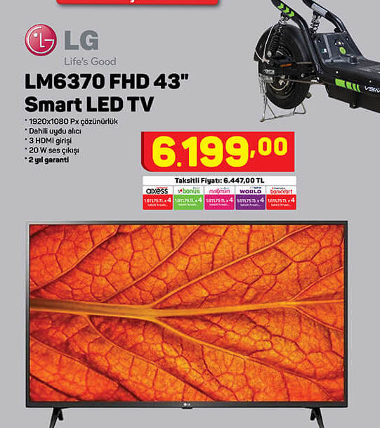Lg Lm6370 Fhd 43 Smart Led Tv