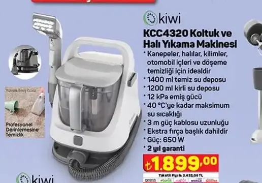 Kiwi Kcc4320 Koltuk Ve Halı Yıkama Makinesi