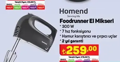 Homend Foodrunner El Mikseri