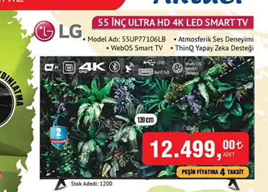Lg 55 Inç Ultra Hd 4K Led Smart Tv