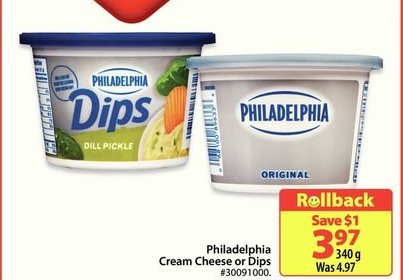 Philadelphia Cream Cheese or Dips