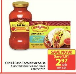 Old El Paso Taco Kit or Salsa