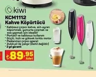 Kiwi KCM1112 Kahve Köpürtücü