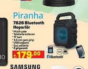 Piranha 7826 Bluetooth Hoparlör