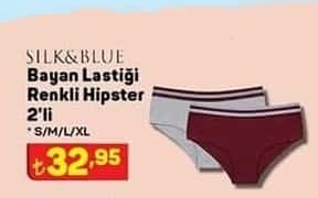 Silk And Blue Bayan Lastiği Renkli Hipster
