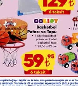 Gokidy Basketbol Potası ve Topu