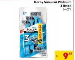 Derby Samurai Platinum 3 Bıçak