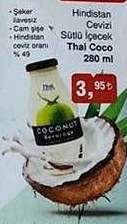 Hindistan Cevizi Sütlü İçecek Thai Coco 280 ml